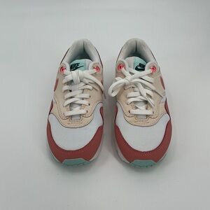 Nike AIR MAX 1 GS ‘Ice Cream’ Youth Sneakers in White, Cream & Terracotta